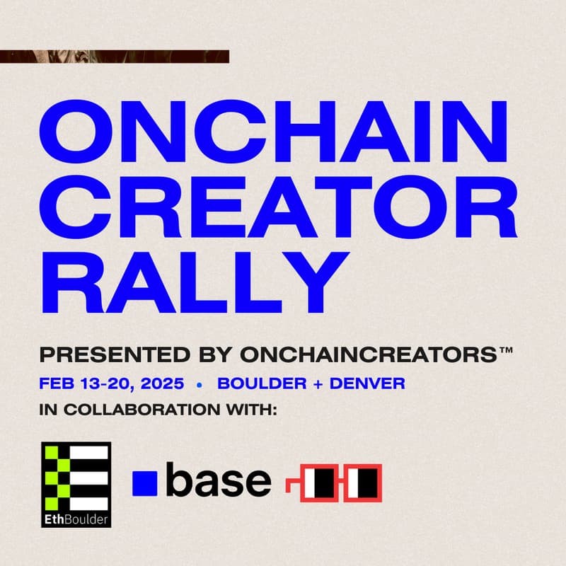 Cover Image for Onchain Creator Rally: Colorado