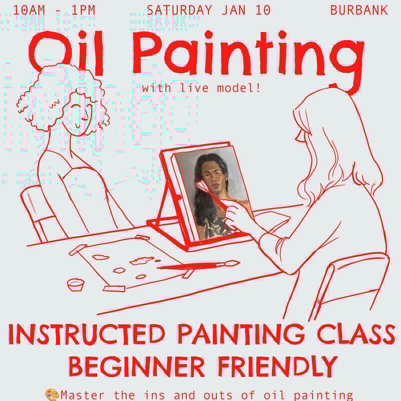Cover Image for Oil Painting Class - Live Model (Portraits)