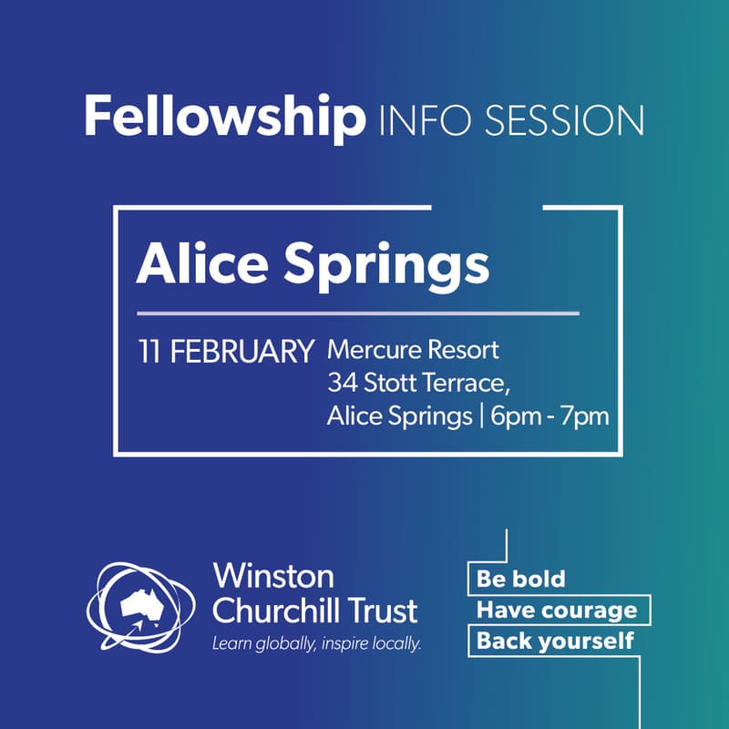 Cover Image for Churchill Fellowship information session: Alice Springs