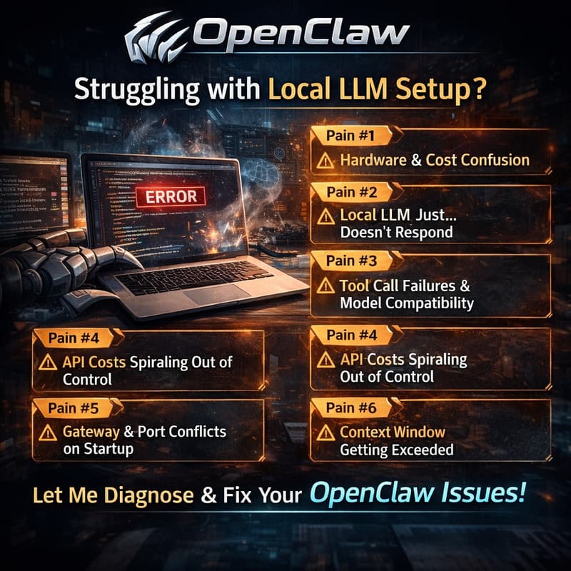Cover Image for Fix the 8 Biggest OpenClaw Problems — Live Training + Q&A