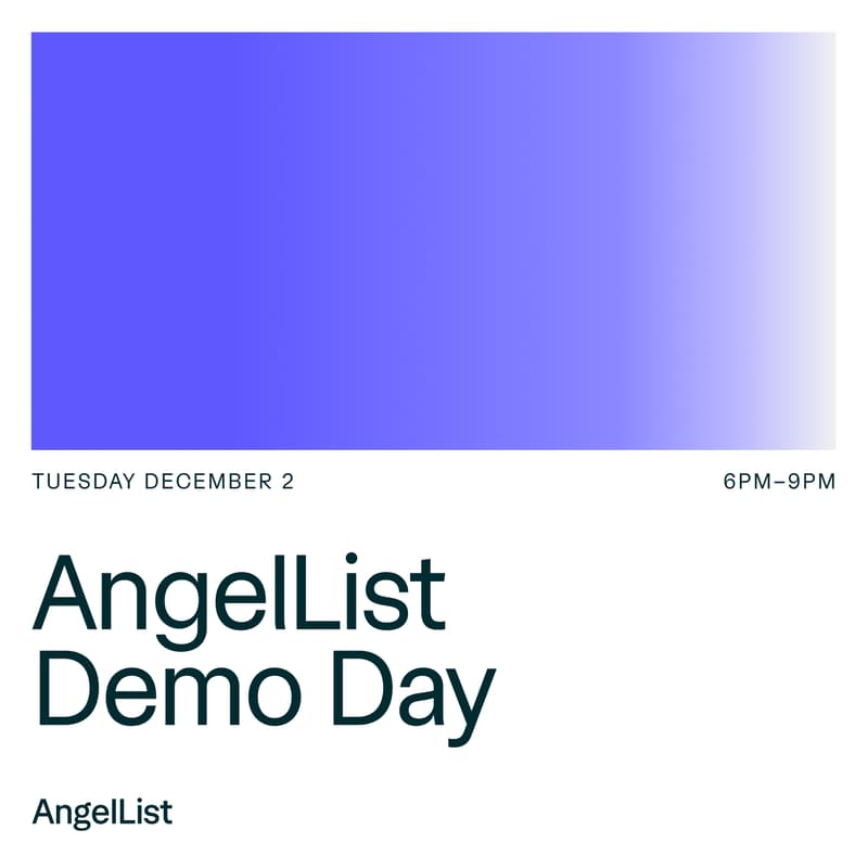 Cover Image for AngelList Demo Day