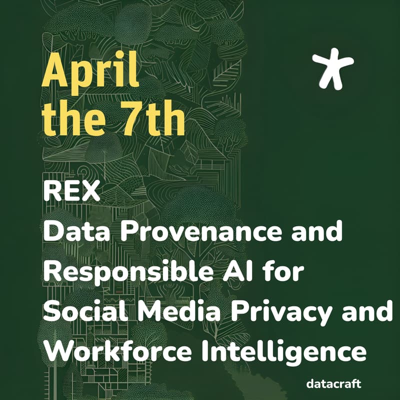 Cover Image for REX - Data Provenance and Responsible AI for Social Media Privacy and Workforce Intelligence