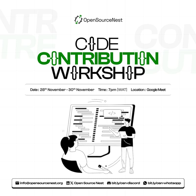 Cover Image for Code Contribution Workshop