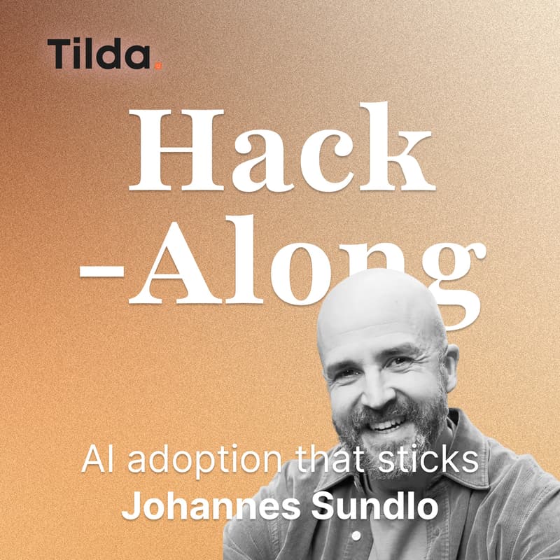 Cover Image for Hack-Along — Ship AI adoption that sticks — Johannes Sundlo