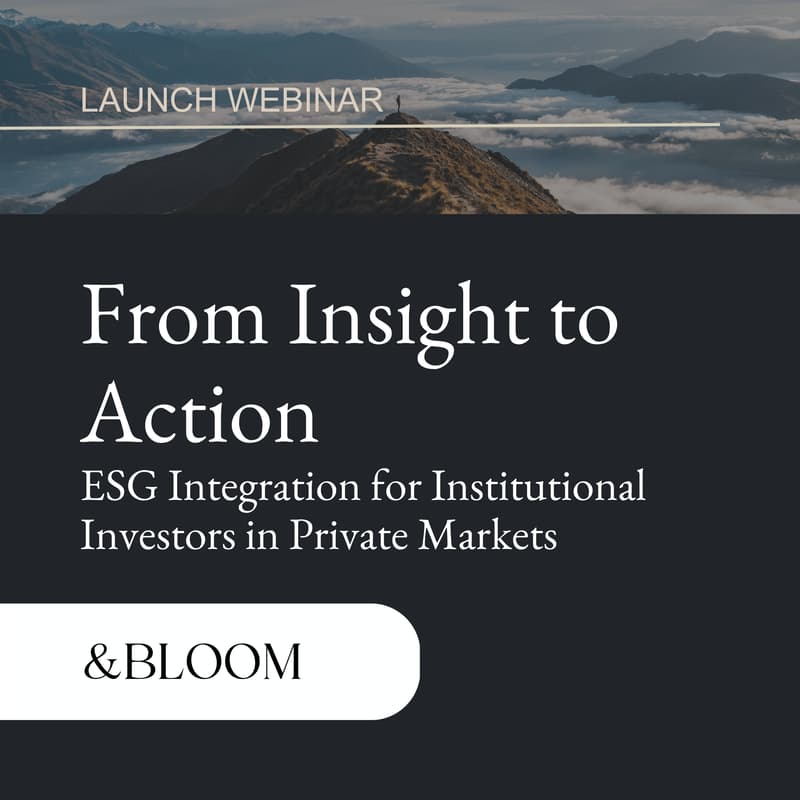 Cover Image for From Insight to Action: ESG Integration for Institutional Investors in Private Markets