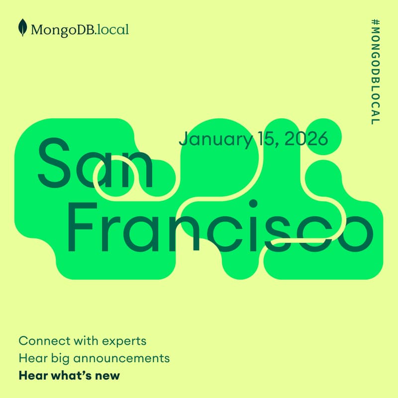Cover Image for MongoDB.local SF: For Founders Building What’s Next
