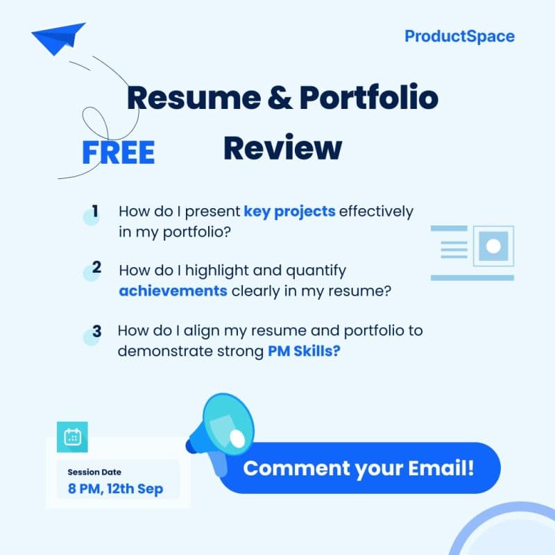 Cover Image for Resume & Portfolio Review for PM Roles