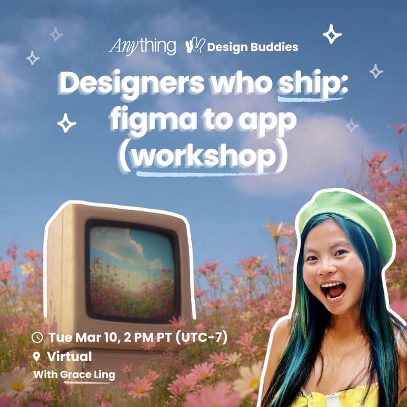 Cover Image for Designers who ship: figma to app (online workshop)