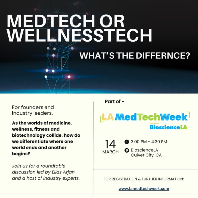 Cover Image for #LAMedTechWeek 2024: MedTech or WellnessTech – What’s the Difference?