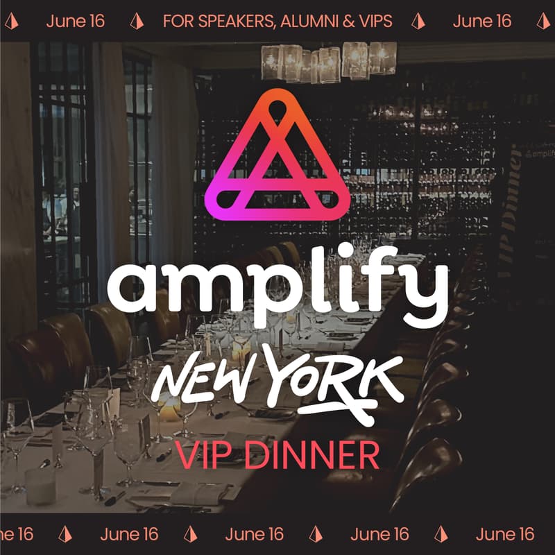 Cover Image for Amplify NYC VIP Dinner
