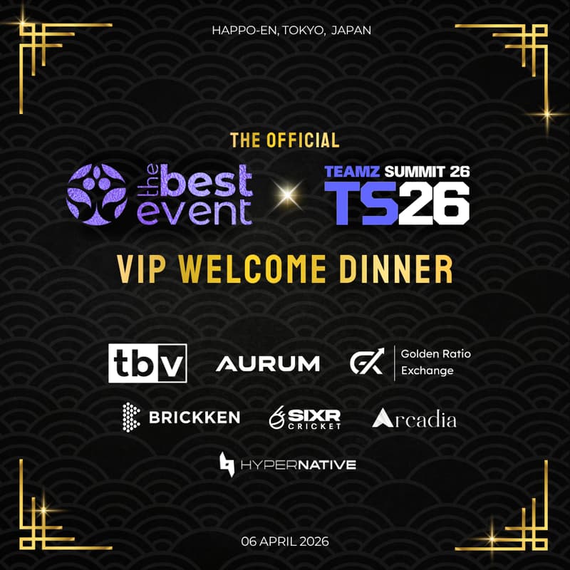 Cover Image for The Best Event: WELCOME VIP DINNER @ TEAMZ Summit 26