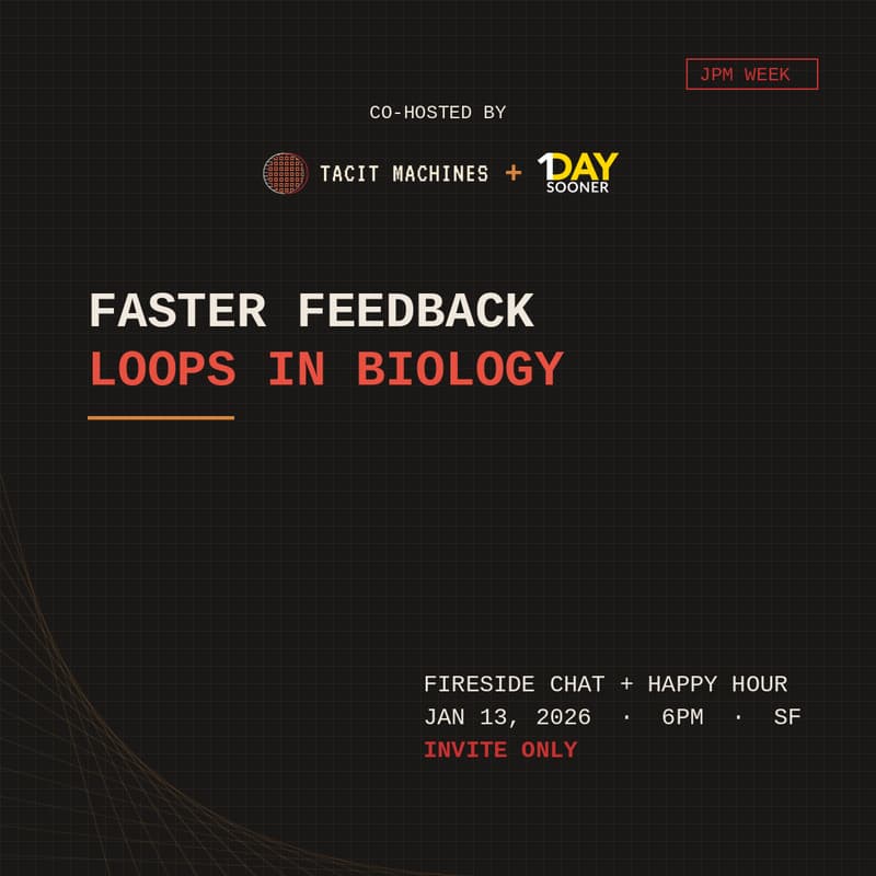 Cover Image for Faster Feedback Loops in Biology (Fireside Chat + Happy Hour)