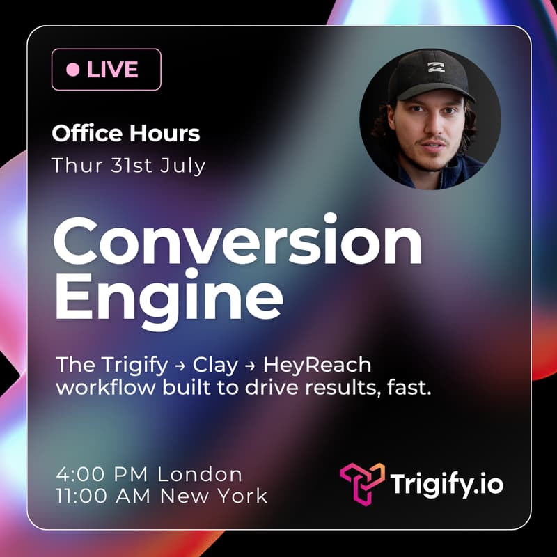 Cover Image for Trigify to Clay to Heyreach | The 30-Minute Workflow