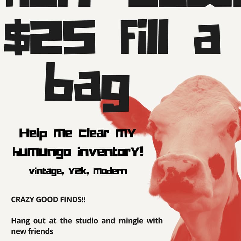 Cover Image for $25 FILL-A-BAG STUDIO SALE