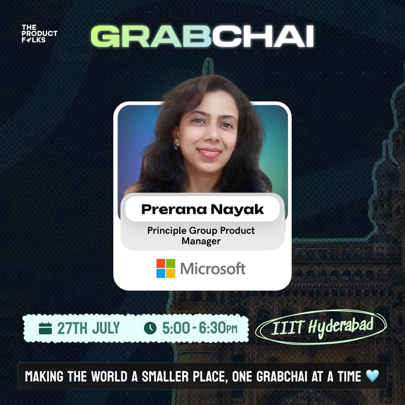 Cover Image for The Product Folks - Grab Chai Offline Meetup: Hyderabad