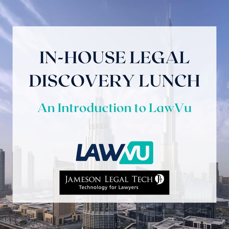 Cover Image for In-House Legal Discovery Lunch | An Introduction to LawVu