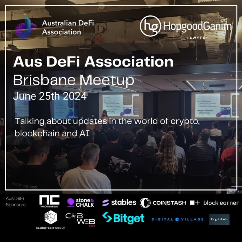 Cover Image for Aus DeFi Association Brisbane - June 2024