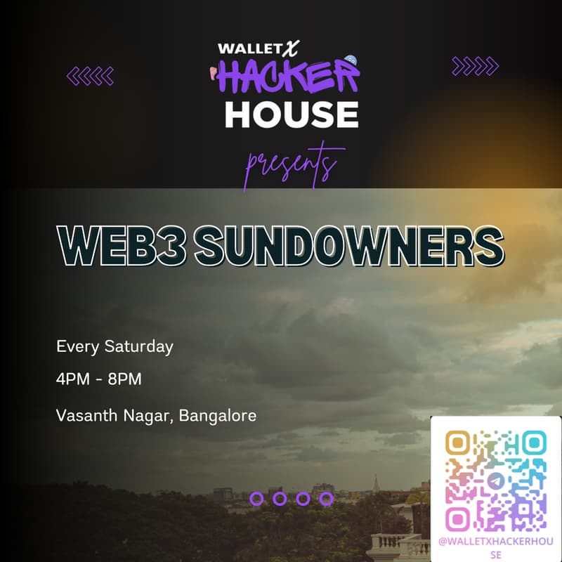 Cover Image for Web3 Sundowner at WalletX HackerHouse