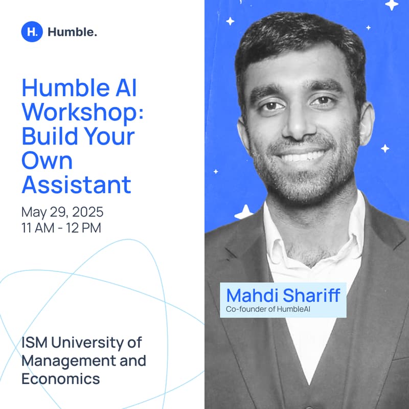 Cover Image for Humble AI Workshop: Build Your Own Assistant