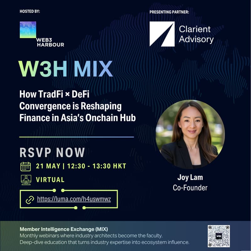Cover Image for Web3 Harbour MIX Series: May Edition — TradFi × DeFi Convergence in Asia’s Onchain Hub