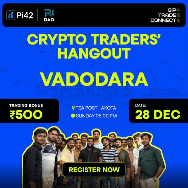Cover Image for Pi42 Crypto Traders’ Hangout - Vadodara