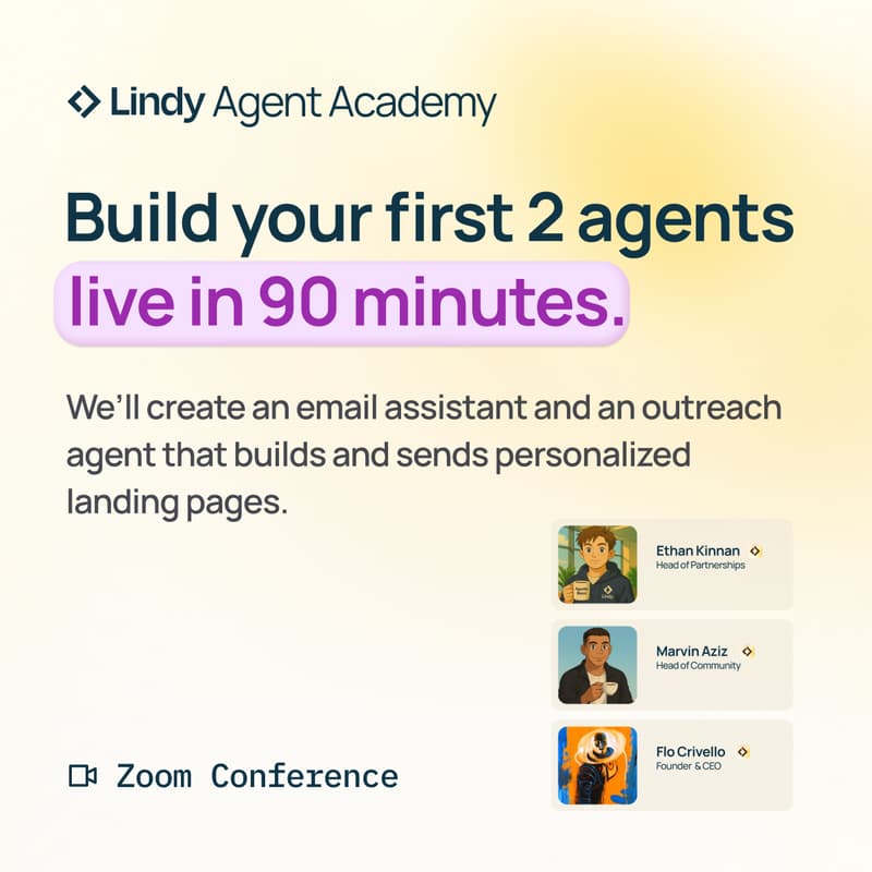 Cover Image for Build your first 2 AI agents in 90 minutes.