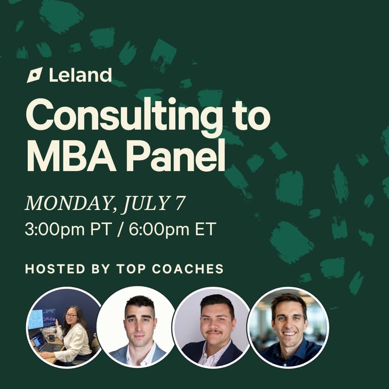 Cover Image for Consulting to MBA Panel