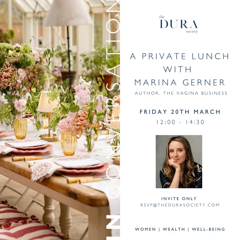 Cover Image for IN CONVERSATION | A Private Lunch with Marina Gerner, Journalist and Author of The Vagina Business