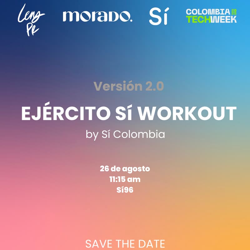 Cover Image for Clase #2 - Train & Connect: Ejército Sí workout by Sí Colombia, Lens PR & Morado