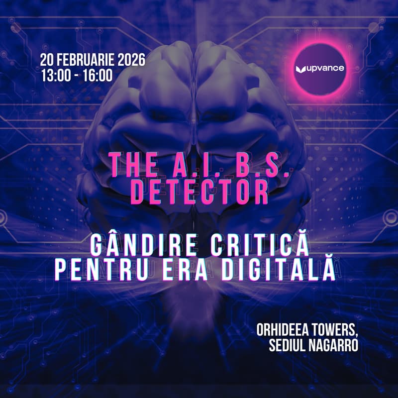 Cover Image for Masterclass: The AI Bullshit Detector. Gândire critică pentru era digitală.