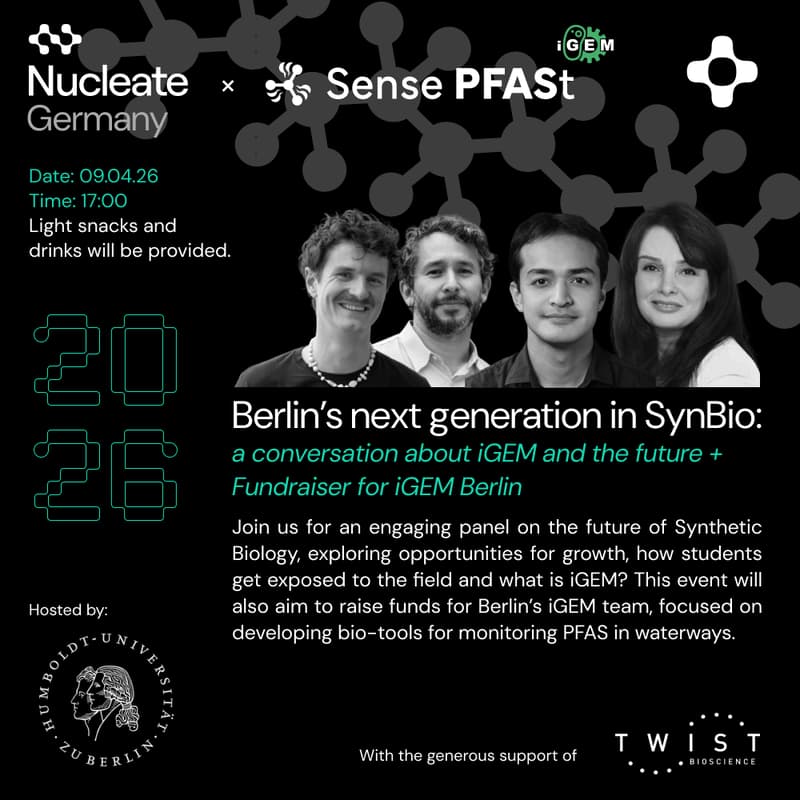 Cover Image for Nucleate Germany x Sense PFASt (Berlin iGEM)