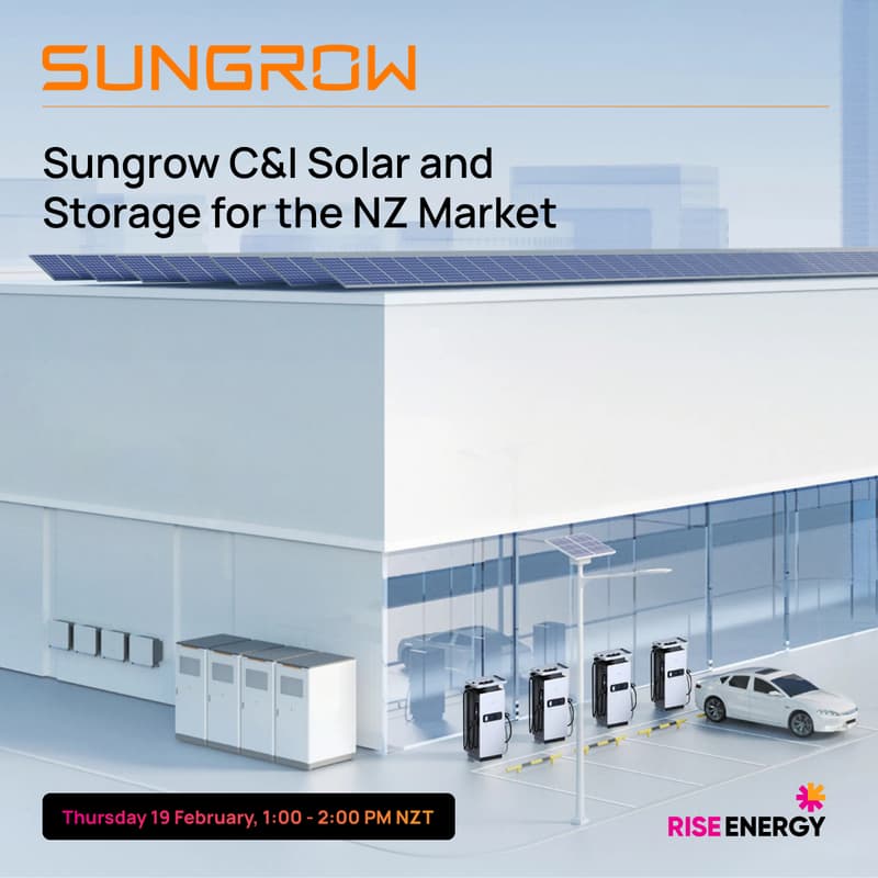 Cover Image for Sungrow C&I Solar and Storage for the NZ Market