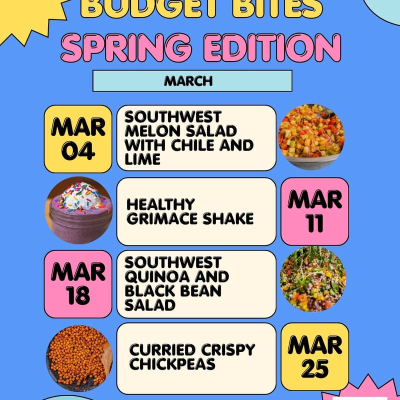 Cover Image for Budget Bites Spring Edition