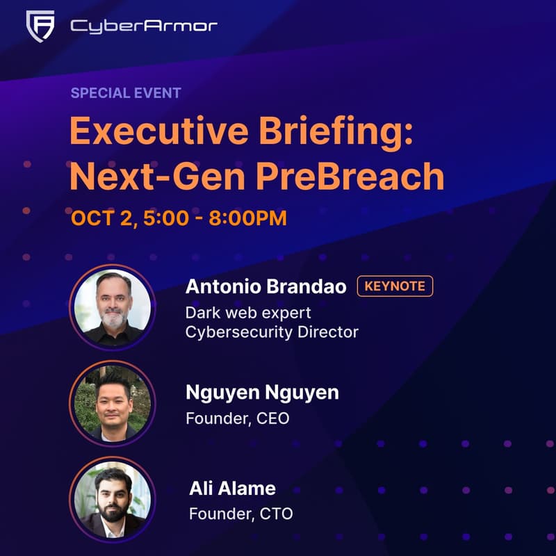 Cover Image for CyberArmor Executive Briefing: Next-Gen PreBreach