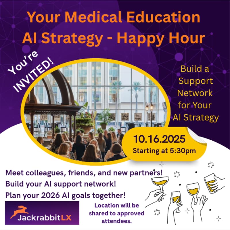 Cover Image for AI in Medical Education Happy Hour: Building a Support Network for Your AI Strategy