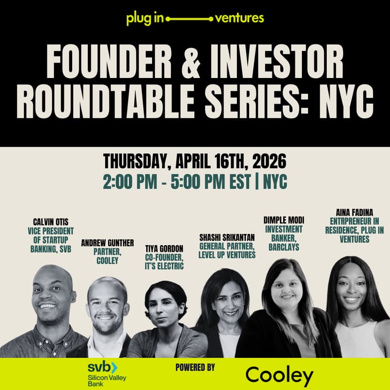 Cover Image for Founder and Investor Roundtable Series: NYC