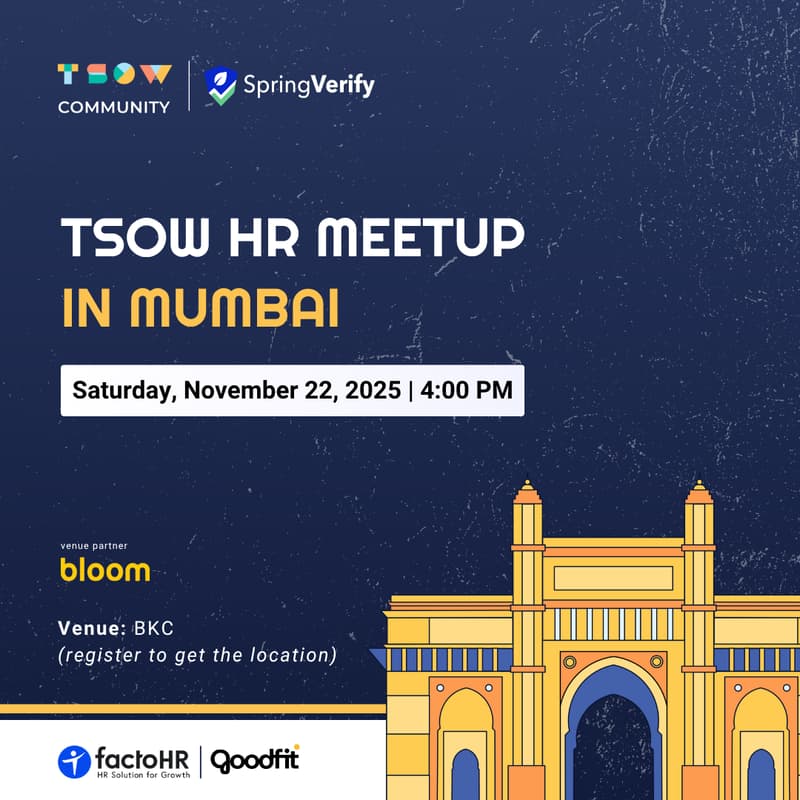 Cover Image for TSOW HR Meetup in Mumbai