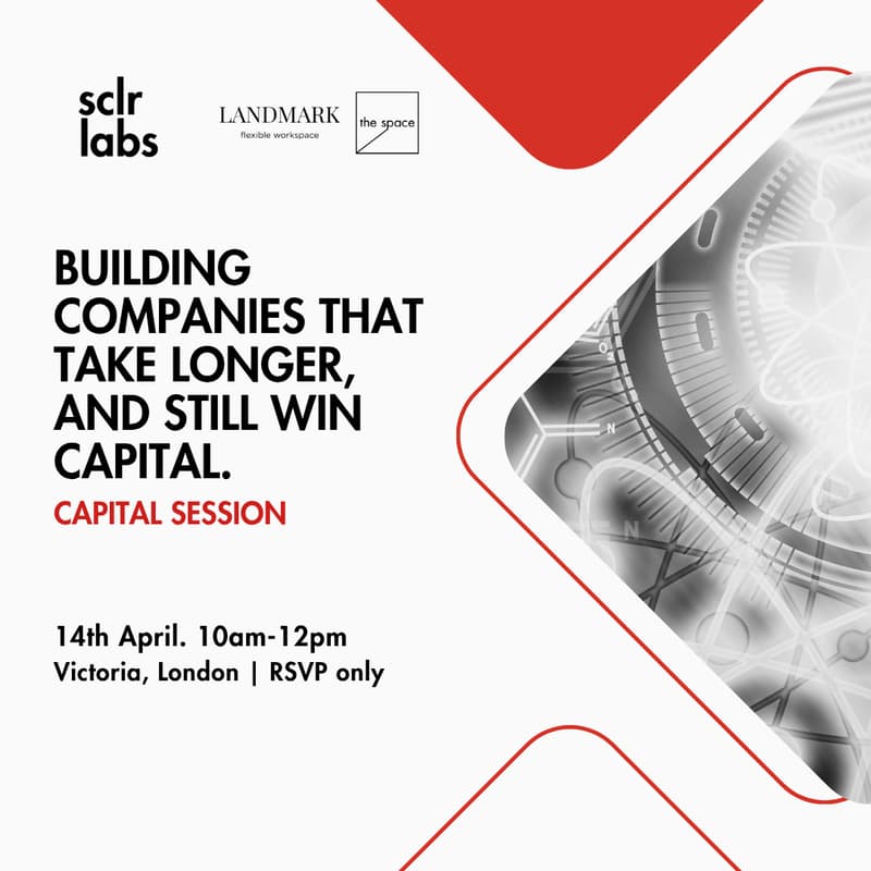 Cover Image for Capital session. Building companies that take longer, and still win capital.