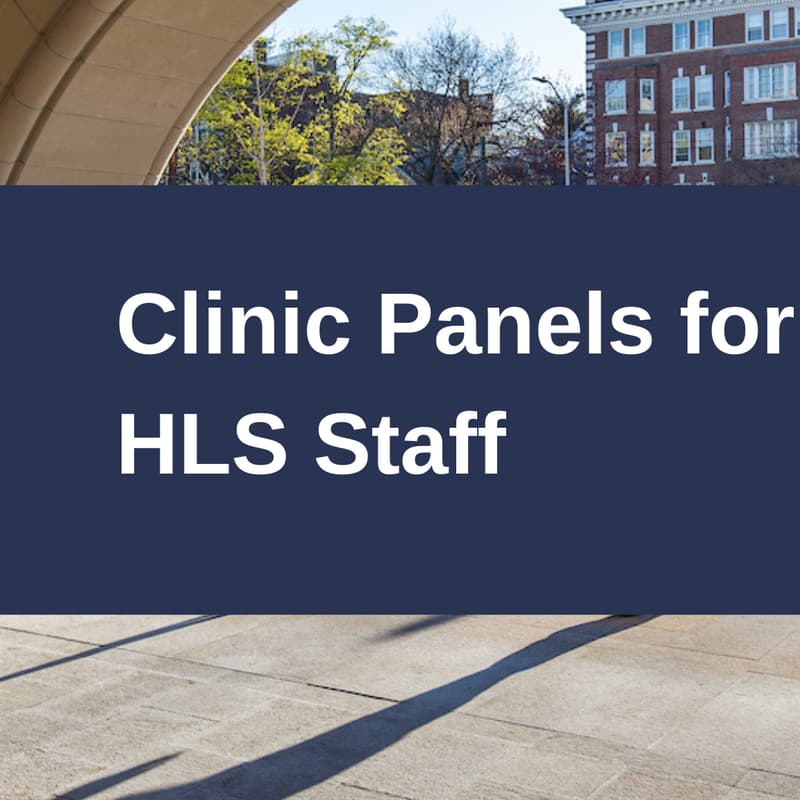 Cover Image for Clinic Panels for HLS Staff