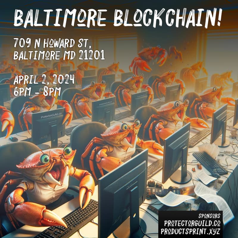 Cover Image for Baltimore Blockchain! IRL Meetup #2 at Nomu Nomu Gallery