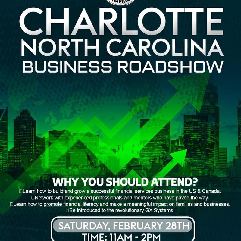 Cover Image for CHARLOTTE- NORTH CAROLINA-BUSINESS ROADSHOW