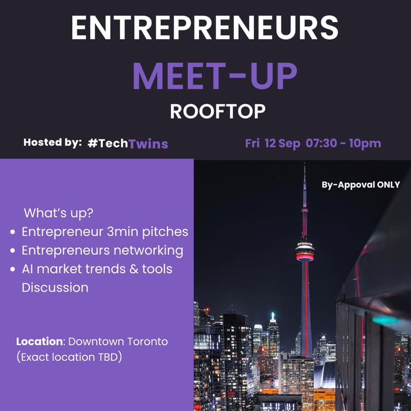 Cover Image for Entrepreneurs & founders Rooftop Meet-up