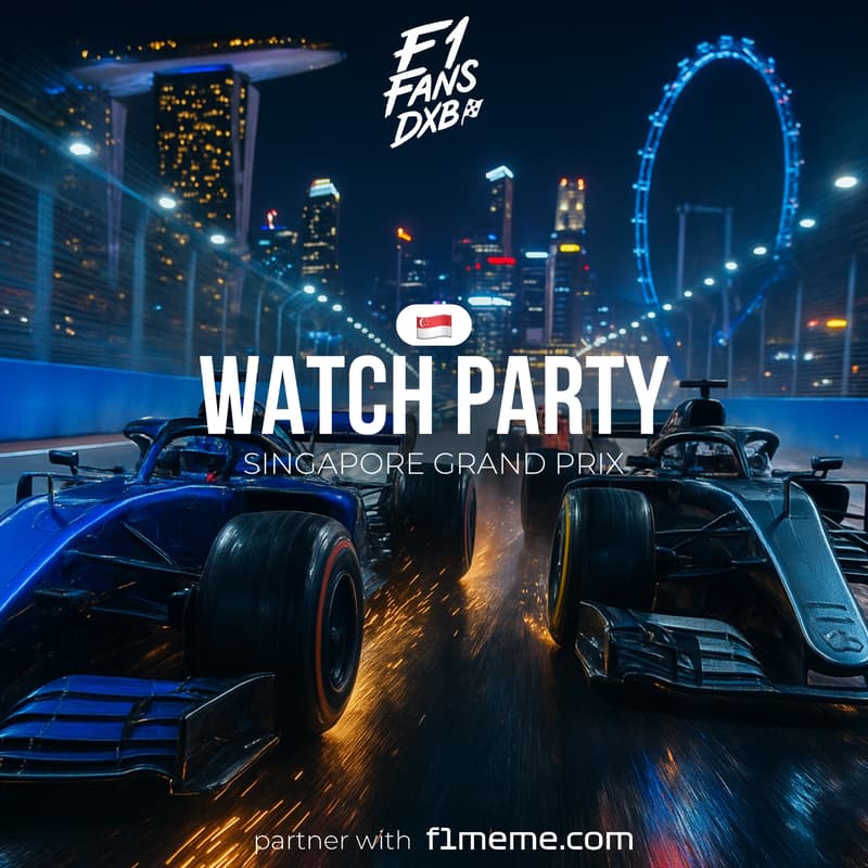 Cover Image for 🏎Formula 1 🏁Watch Party 🇸🇬 Singapore GP