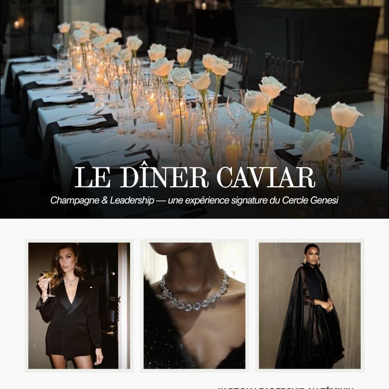 Cover Image for LE DÎNER CAVIAR – champagne & leadership.