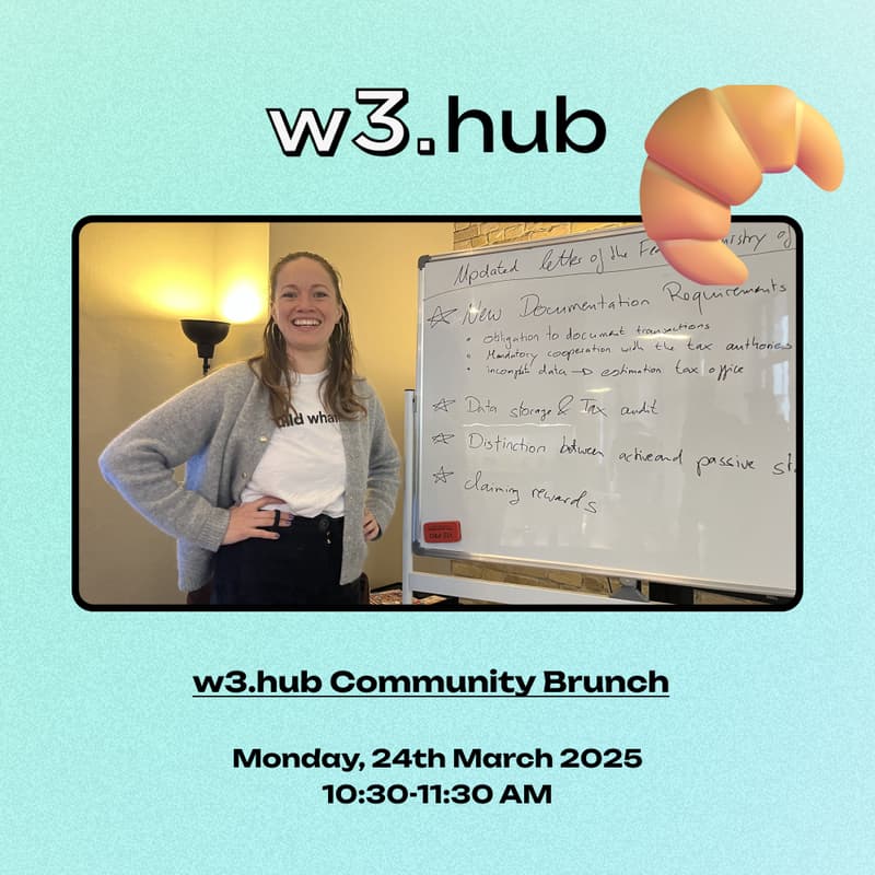Cover Image for w3.hub Community Brunch w/ Afra Stöhr