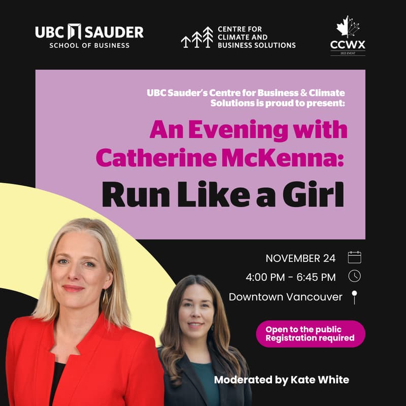 Cover Image for An Evening with Catherine McKenna: Run Like a Girl