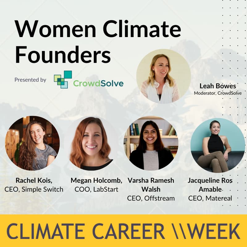 Cover Image for Women Climate Founders - Panel