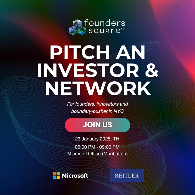 Cover Image for Pitch an Investor and Network at Microsoft by FounderSquare