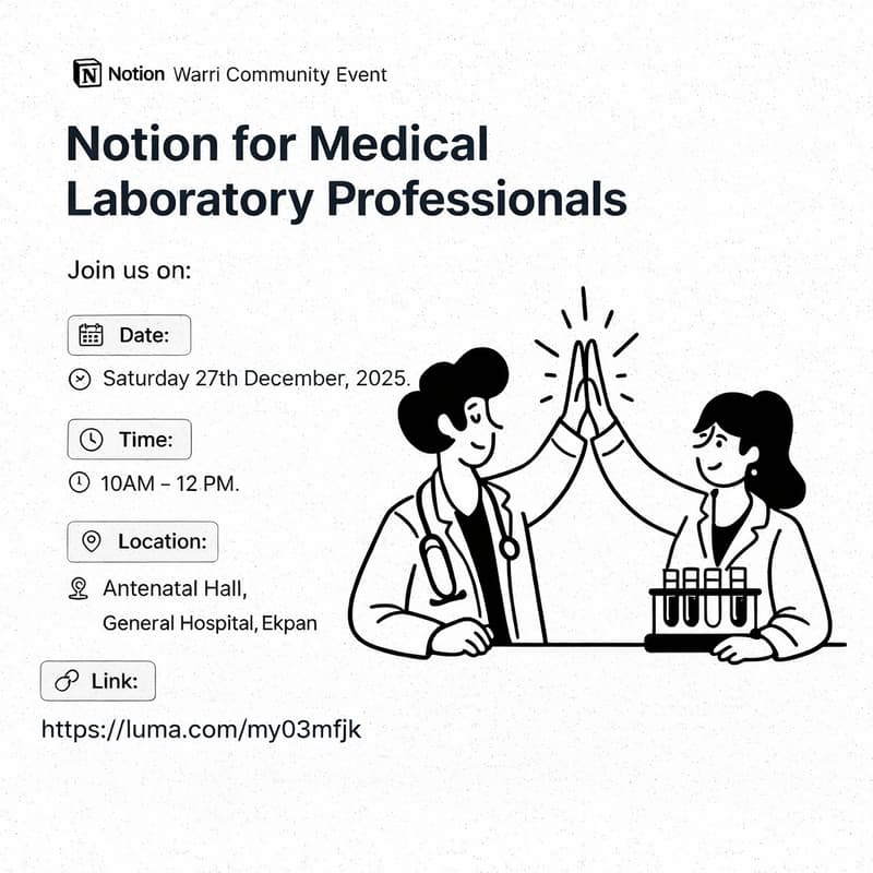 Cover Image for Notion for Medical Laboratory Professionals