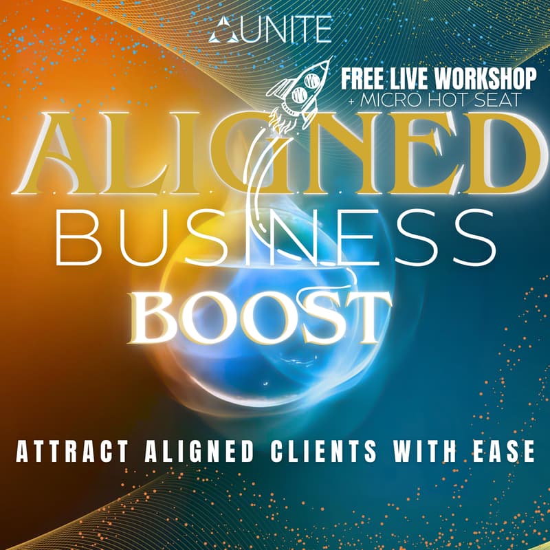 Cover Image for Aligned Business Boost ~ Free Workshop ~ Attract Aligned Clients With Ease ~ w Shine & Kristall
